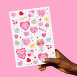 Be Mine Tats - 60 Foil Temporary Tattoos