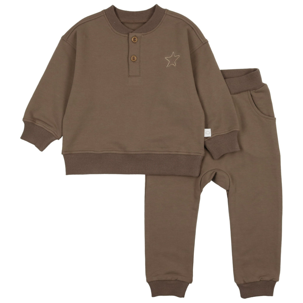 Henley Sweatsuit- Olive