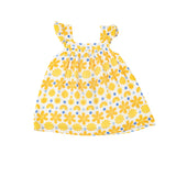 Sundress & Diaper Cover - Sunny Lemon Geo - HoneyBug 