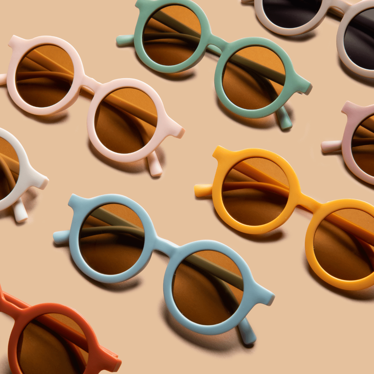 Recycled Plastic Sunglasses - Buttercream