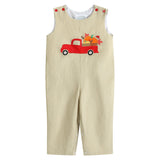 Tan Pumpkin Truck Overalls