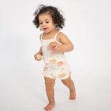 Tank Top & High Waisted Short - Spring Peaches - HoneyBug 