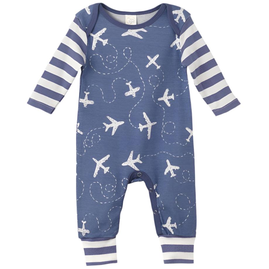 Airplane Romper - HoneyBug 