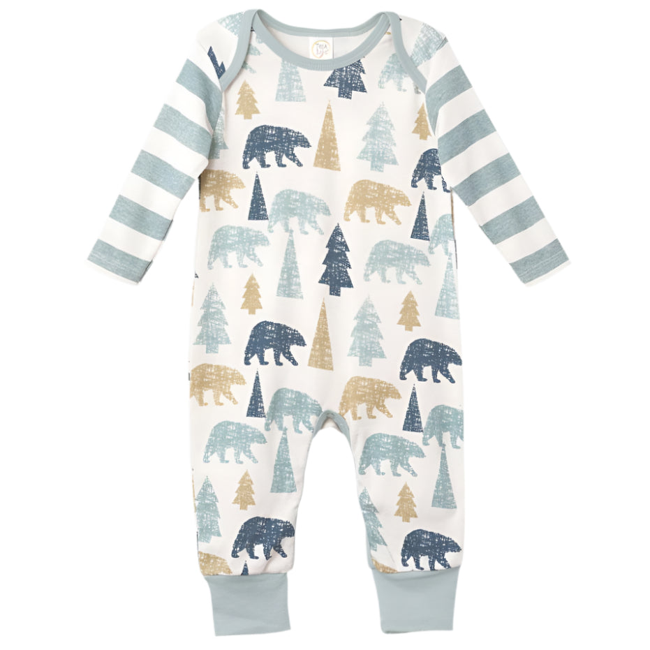 Bear Woodland Romper - HoneyBug 