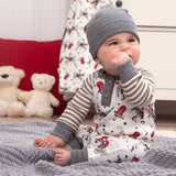 Cowboy Western Henley Bamboo Romper