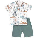 Dino Isle Bamboo Polo & Shorts