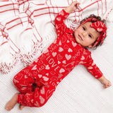 Heart Love Romper - HoneyBug 