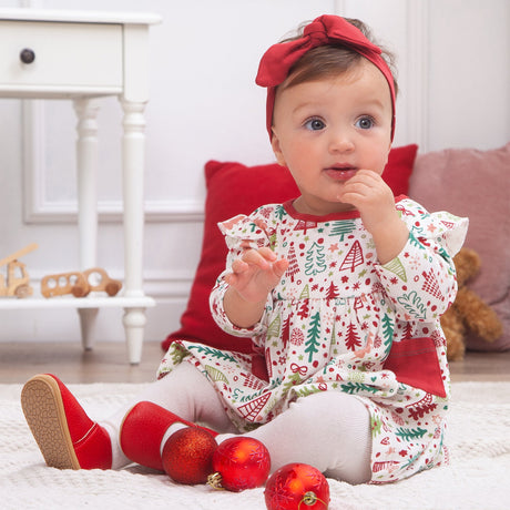 Cozy Christmas Bamboo Dress - HoneyBug 