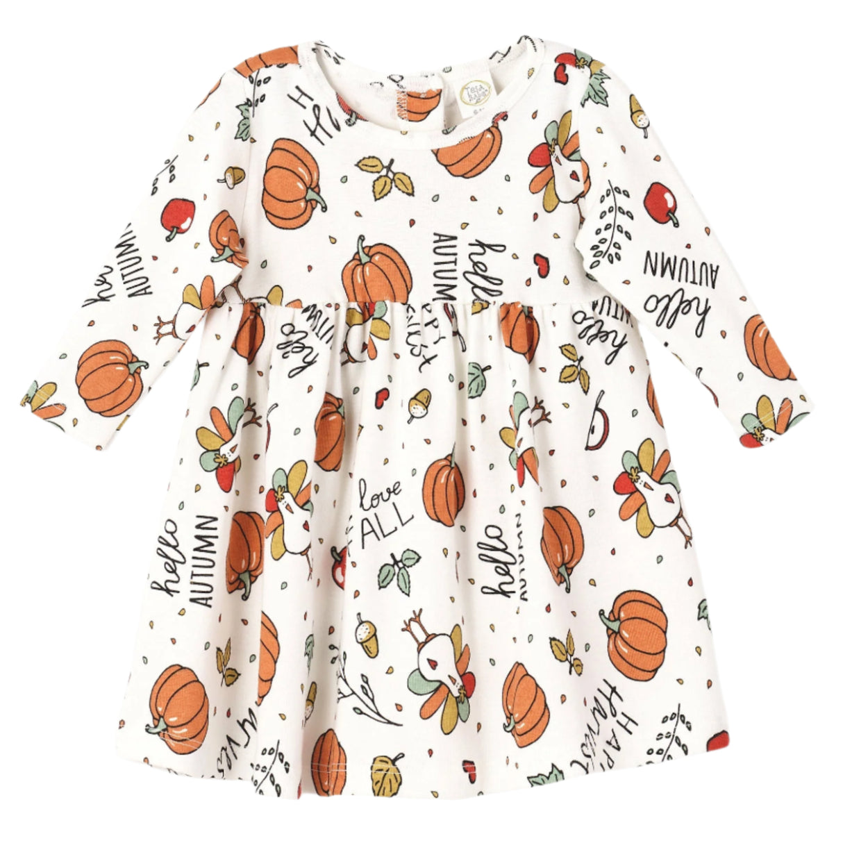 Pumpkin Harvest Thanksgiving Dress - HoneyBug 