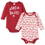 Christmas Set Of 2 Bodysuits Ho-Ho-Ho - HoneyBug 
