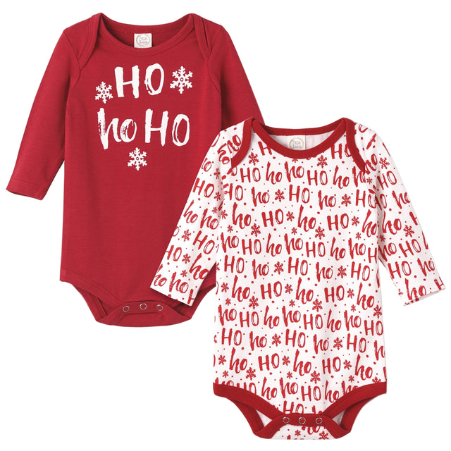 Christmas Set Of 2 Bodysuits Ho-Ho-Ho - HoneyBug 