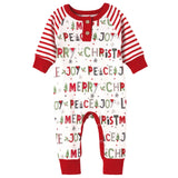 Christmas Peace-Love-Joy Bamboo Romper - HoneyBug 
