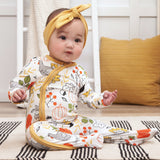 Thankful Bamboo Zipper Romper - HoneyBug 