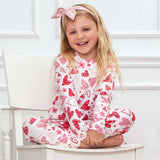 Hearts Girl's Pajama Set - HoneyBug 