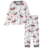 Moose Tracks Boy's Pajama Set - HoneyBug 