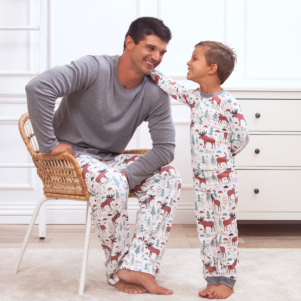 Moose Tracks Boy's Pajama Set - HoneyBug 