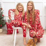 Christmas Collage Bamboo Women's Pajama Set - HoneyBug 