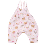 Tie Back Romper - Pretty Puppy Faces - HoneyBug 