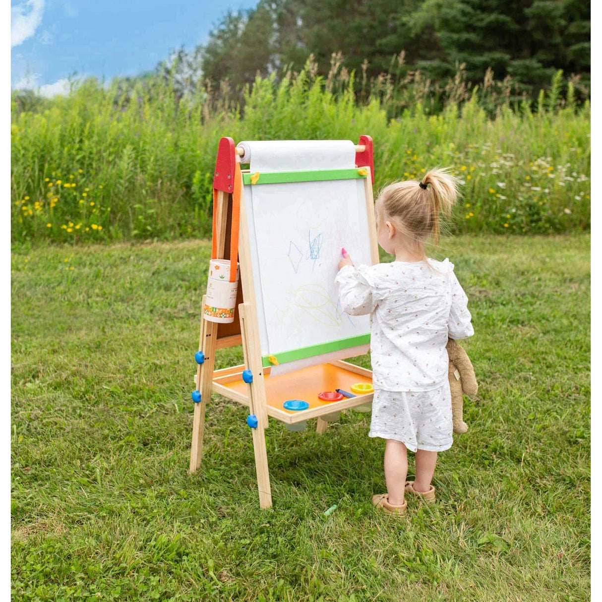 Tiny Land® Double-Sided Easel for Kids - HoneyBug 