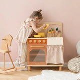 Tiny Land® Modern & Versatile Wooden Kids Play Kitchen - HoneyBug 