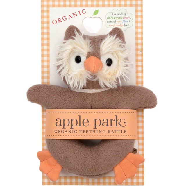 Soft Teething Rattle - Owl - HoneyBug 