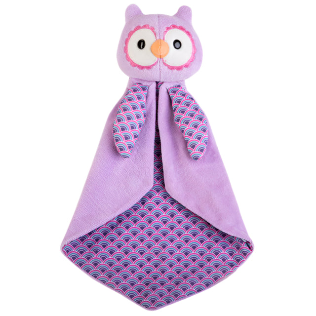 Patterned Blankies - Purple Owl - HoneyBug 