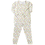Toddler Pajama Set - Colorful Carrots - HoneyBug 