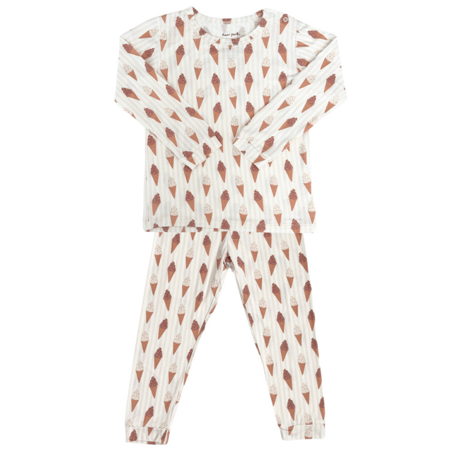 Toddler Pajama Set - Sundae Fun Day - HoneyBug 