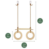 Trapeze Swing Bar with Rings - HoneyBug 
