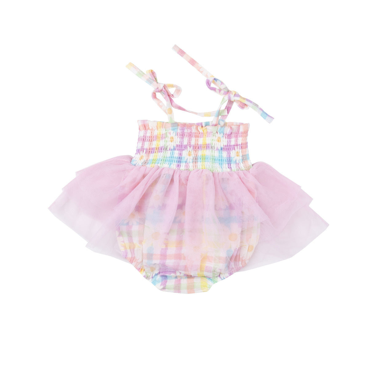 Tutu Bubble - Gingham Daisy - HoneyBug 