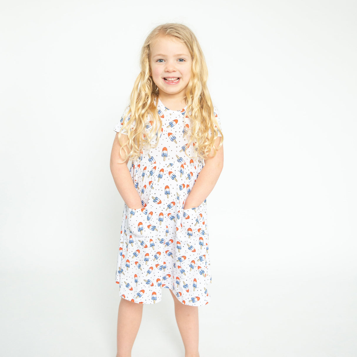 Twirly S/S Dress - Astropops - HoneyBug 