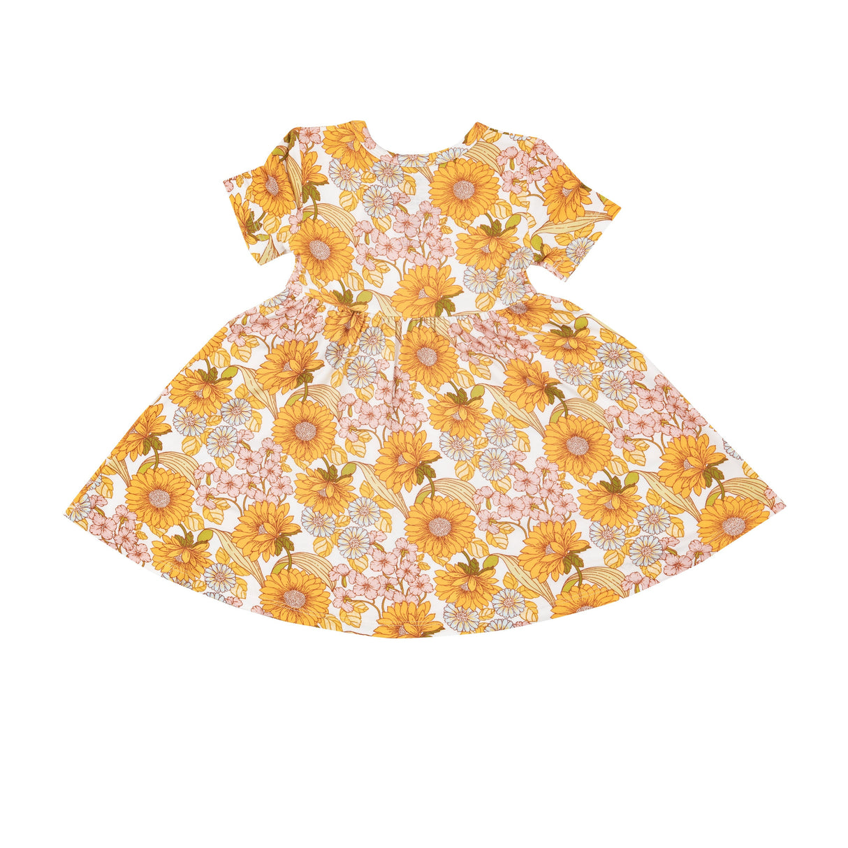 Twirly S/S Dress - Sunflower Child - HoneyBug 