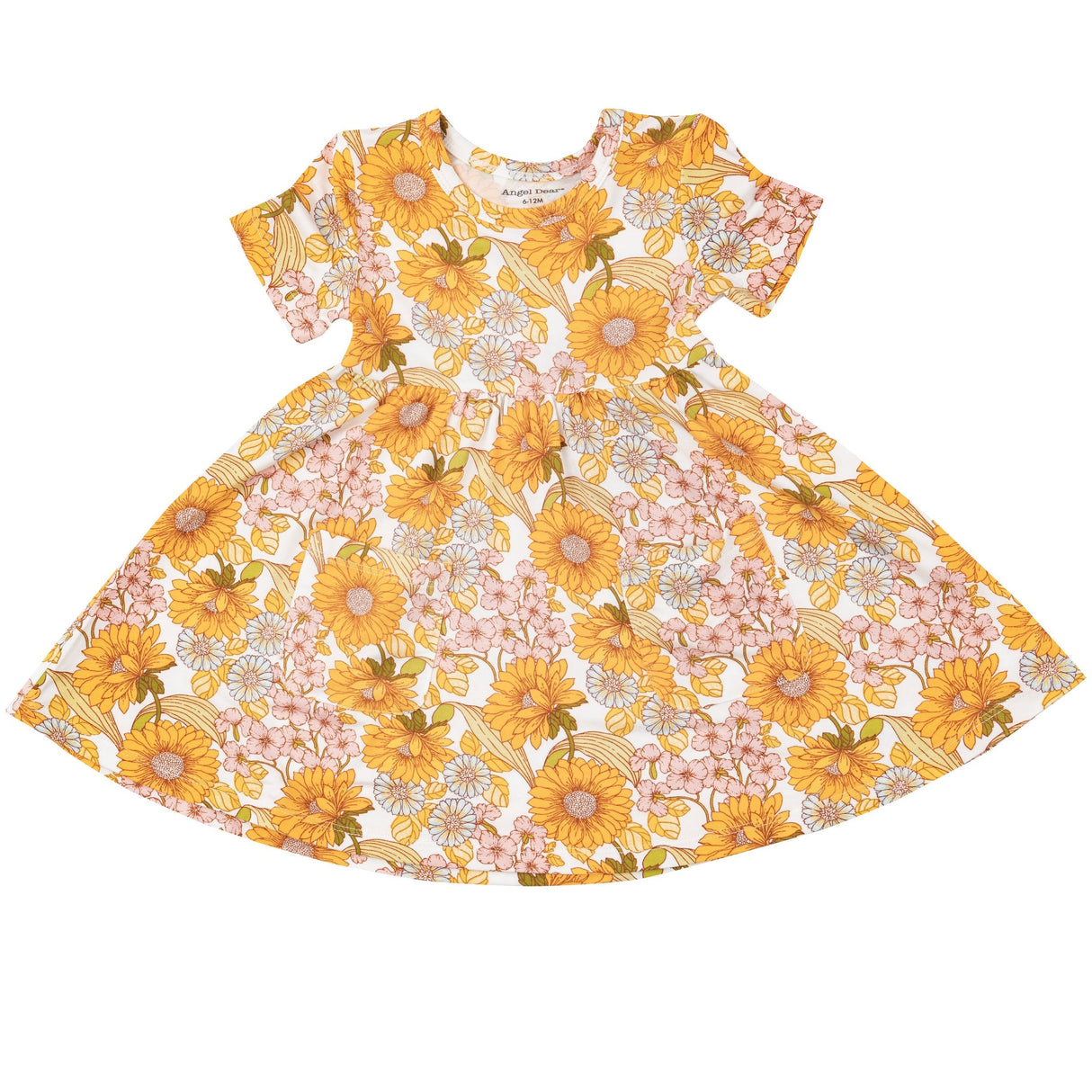 Twirly S/S Dress - Sunflower Child - HoneyBug 