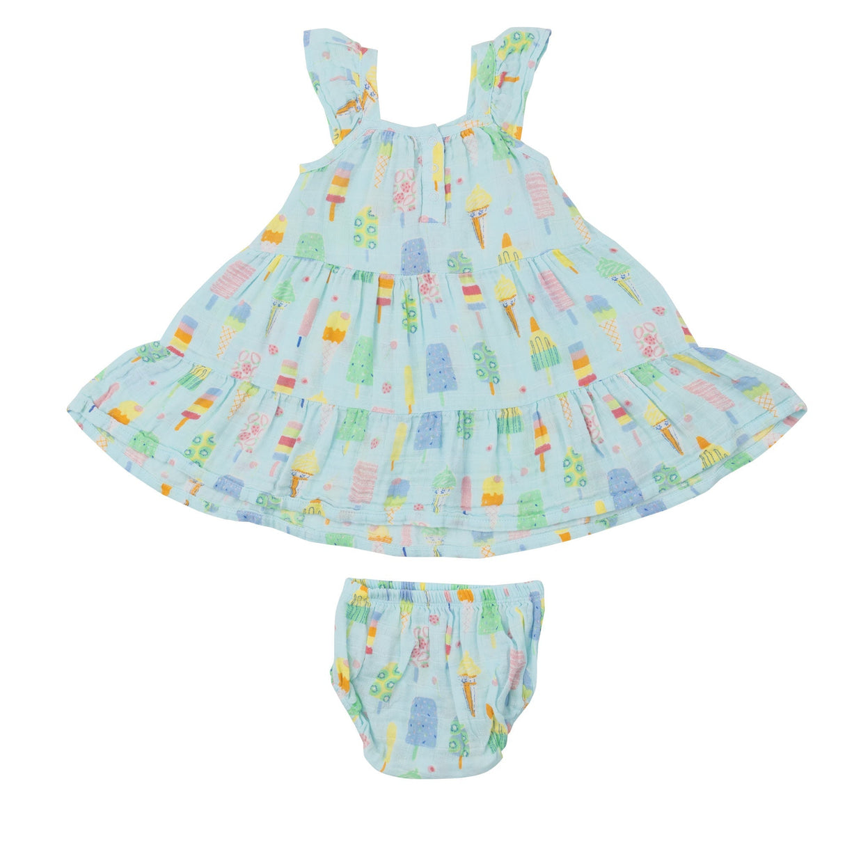 Twirly Sundress & Diaper Cover - Fruit Dream Popsicles - HoneyBug 