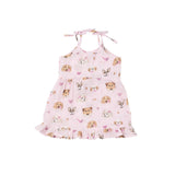 Twirly Tank Dress & Diaper Cover - Pretty Puppy Faces - HoneyBug 