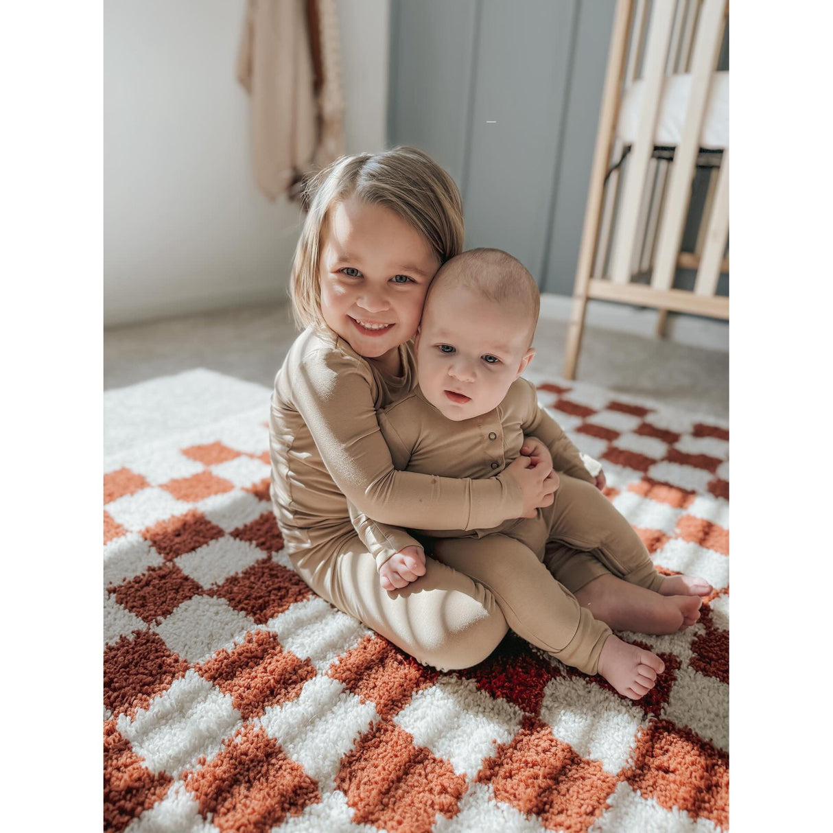 Two-Piece Pajamas - Desert Tan - HoneyBug 