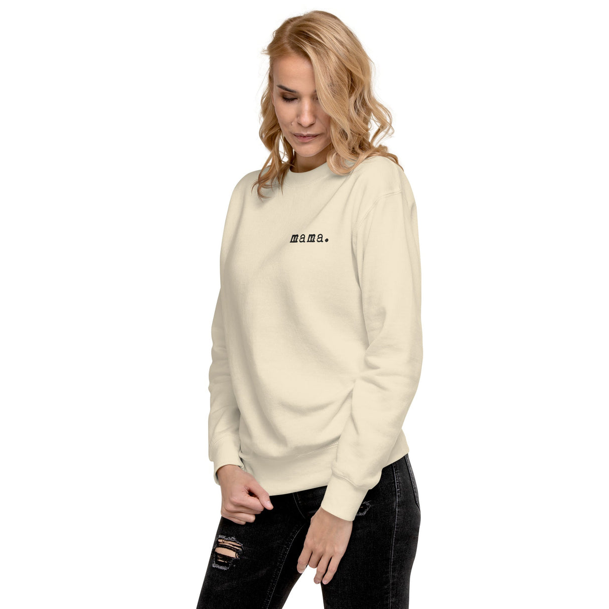 Mama. Embroidered |  Premium Adult Sweatshirt - HoneyBug 