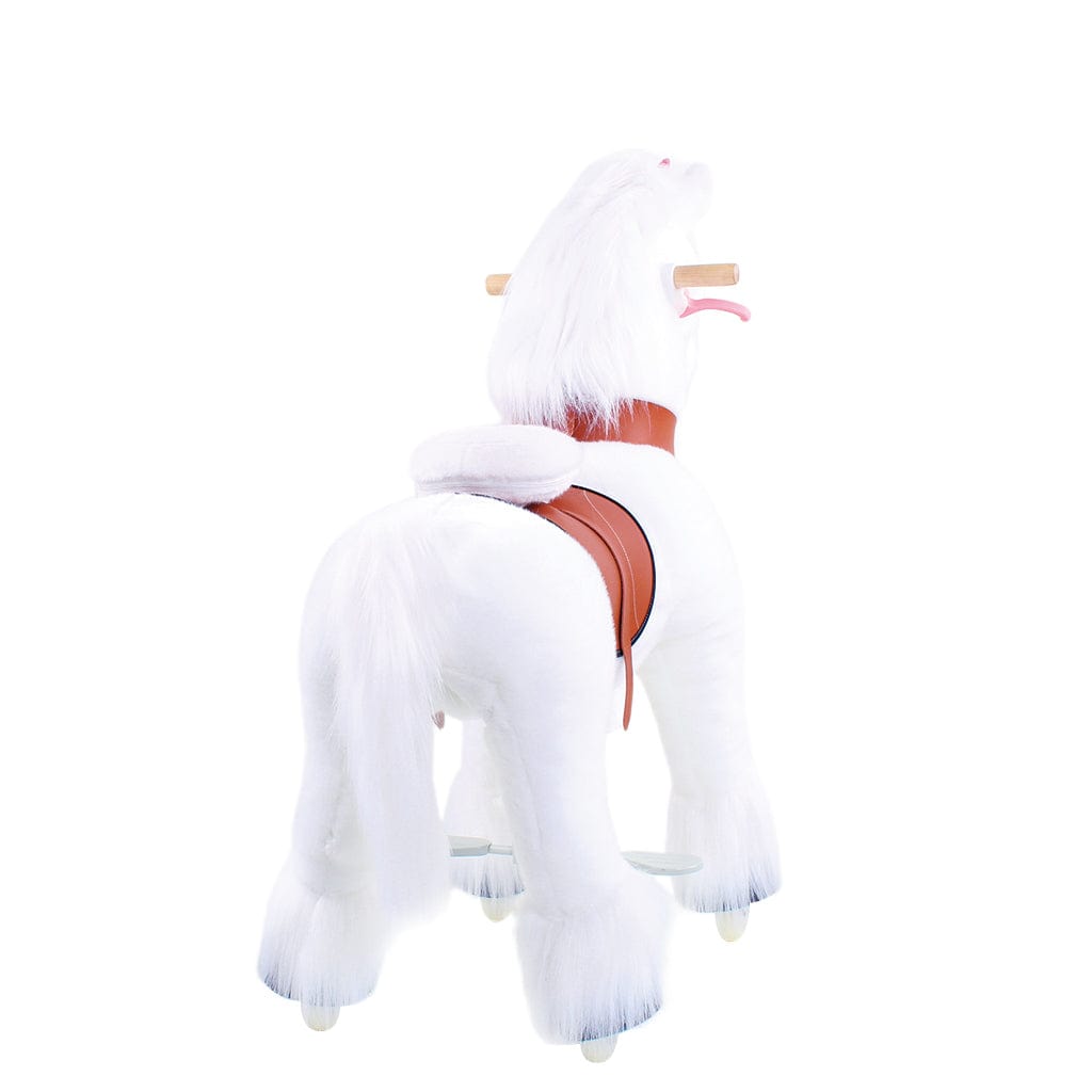 Model U Unicorn Ride-On Toy Age 3-5 White - HoneyBug 