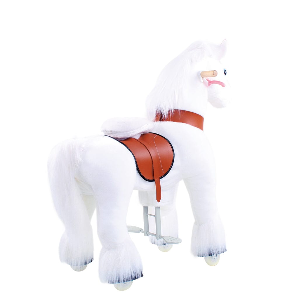 Model U Unicorn Ride-On Toy Age 3-5 White - HoneyBug 