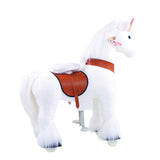 Model U Unicorn Ride-On Toy Age 3-5 White - HoneyBug 