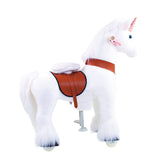 Model U Unicorn Ride-On Toy Age 3-5 White - HoneyBug 