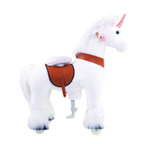 Model U Unicorn Ride-On Toy Age 3-5 White - HoneyBug 