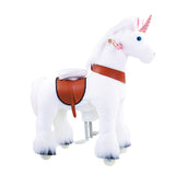 Model U Unicorn Ride-On Toy Age 3-5 White - HoneyBug 