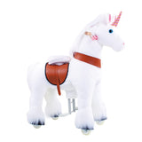 Model U Unicorn Ride-On Toy Age 3-5 White - HoneyBug 