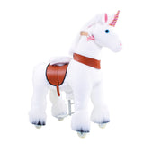 Model U Unicorn Ride-On Toy Age 3-5 White - HoneyBug 