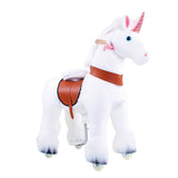 Model U Unicorn Ride-On Toy Age 3-5 White - HoneyBug 