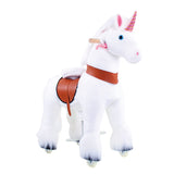 Model U Unicorn Ride-On Toy Age 3-5 White - HoneyBug 