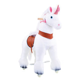 Model U Unicorn Ride-On Toy Age 3-5 White - HoneyBug 