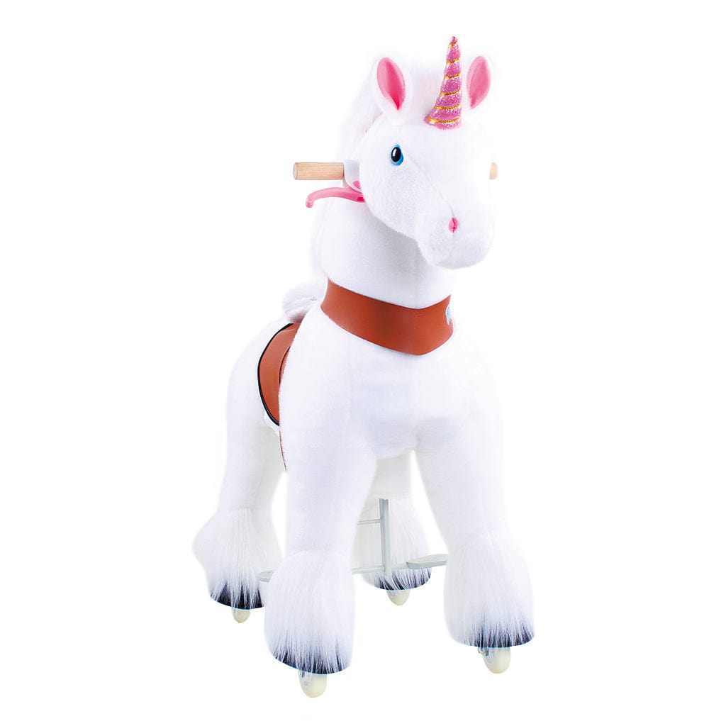 Model U Unicorn Ride-On Toy Age 3-5 White - HoneyBug 