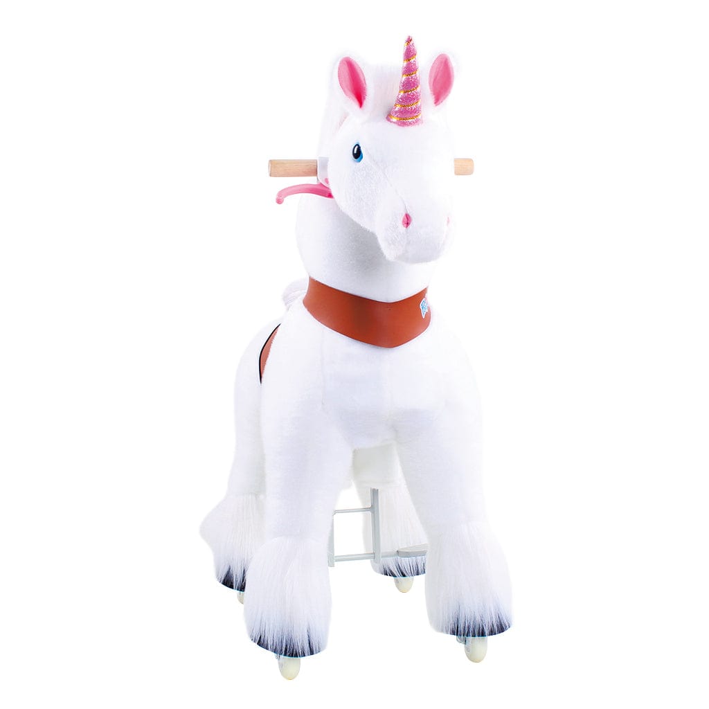 Model U Unicorn Ride-On Toy Age 3-5 White - HoneyBug 